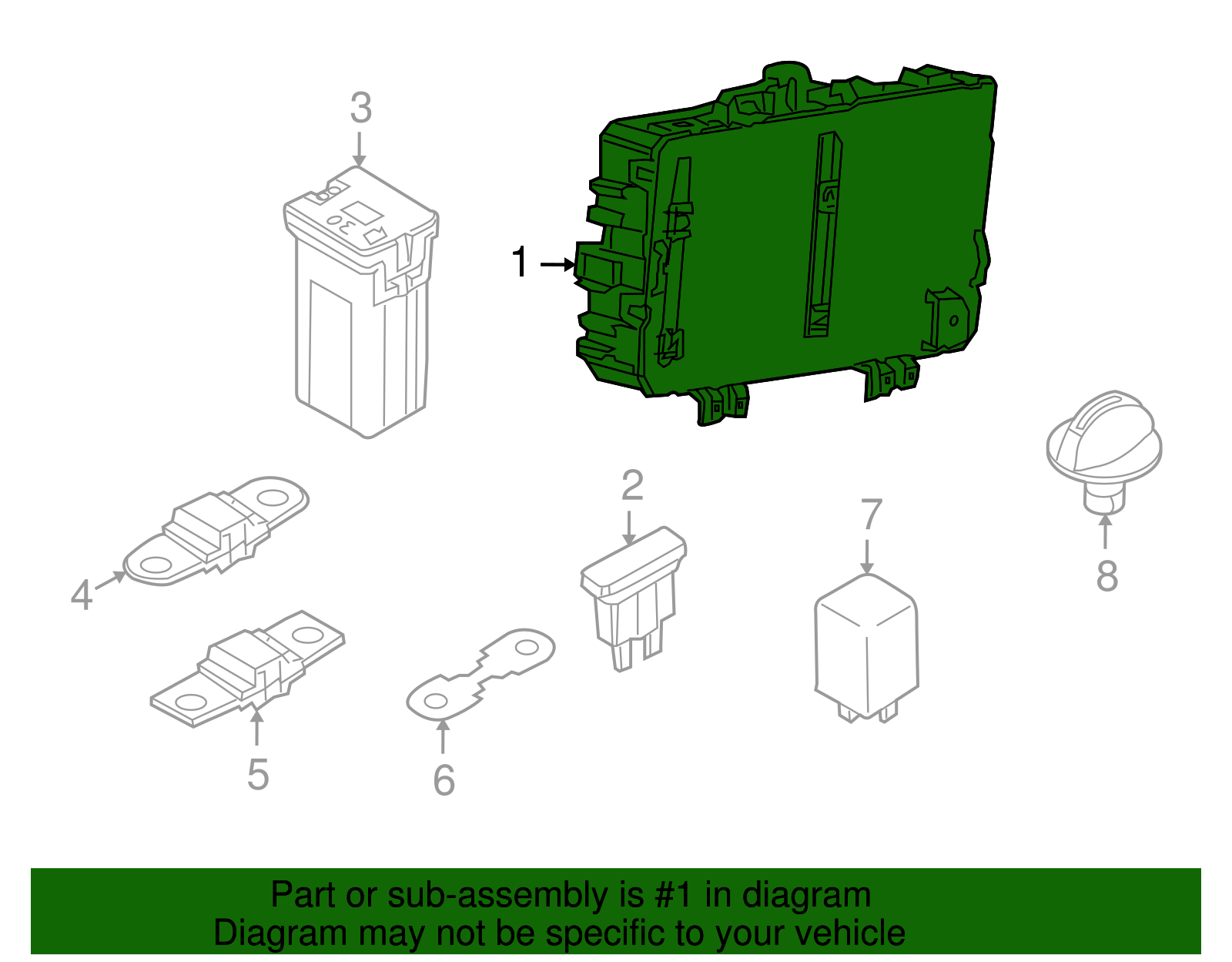 Rear Body Fuse Block - GM (93191286)