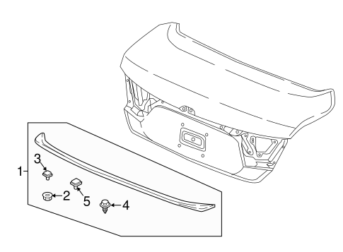 Spoiler for 2018 Honda Accord | Honda Parts Online