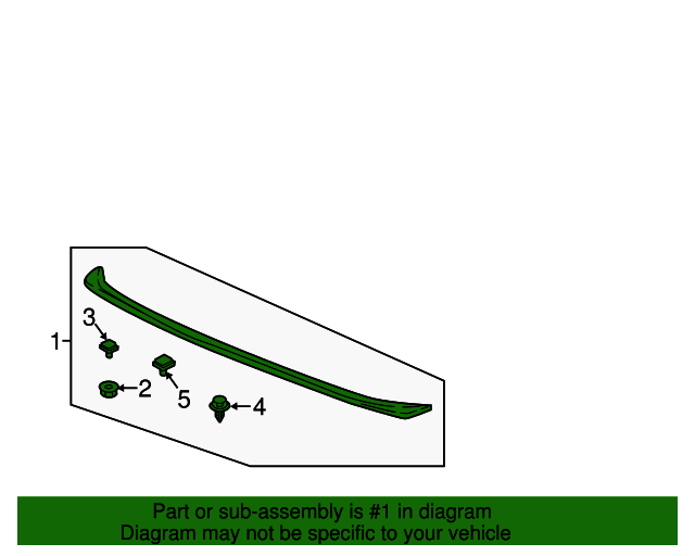20182020 Honda Accord Spoiler Assembly, Trunk *NH797M* (Modern Steel