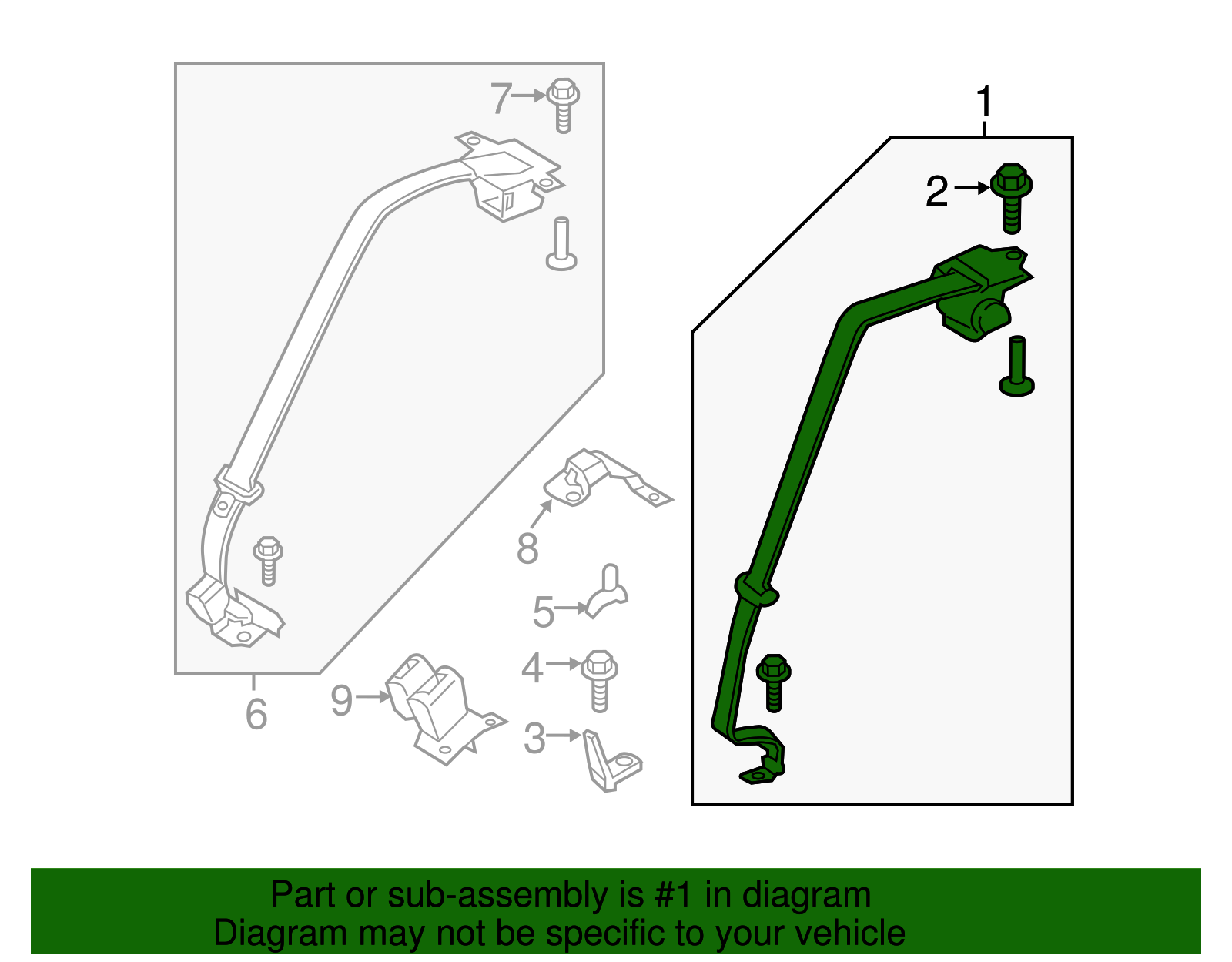 Outer Belt Assembly - Ford (GD9Z-54611B68-AH)