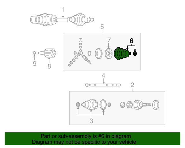 Cv Joint Boot GM (19177868) NewGMParts