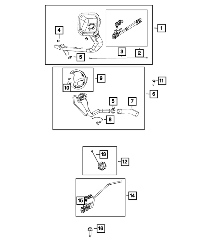 2021 Ram Fuel Vapor Sensor 68525698aa QuirkParts