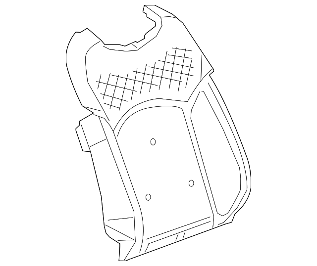 Passenger Side Front Seat Back Pad - GM (84107581)