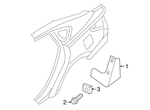 Exterior Trim - Quarter Panel for 2015 Nissan Altima #0