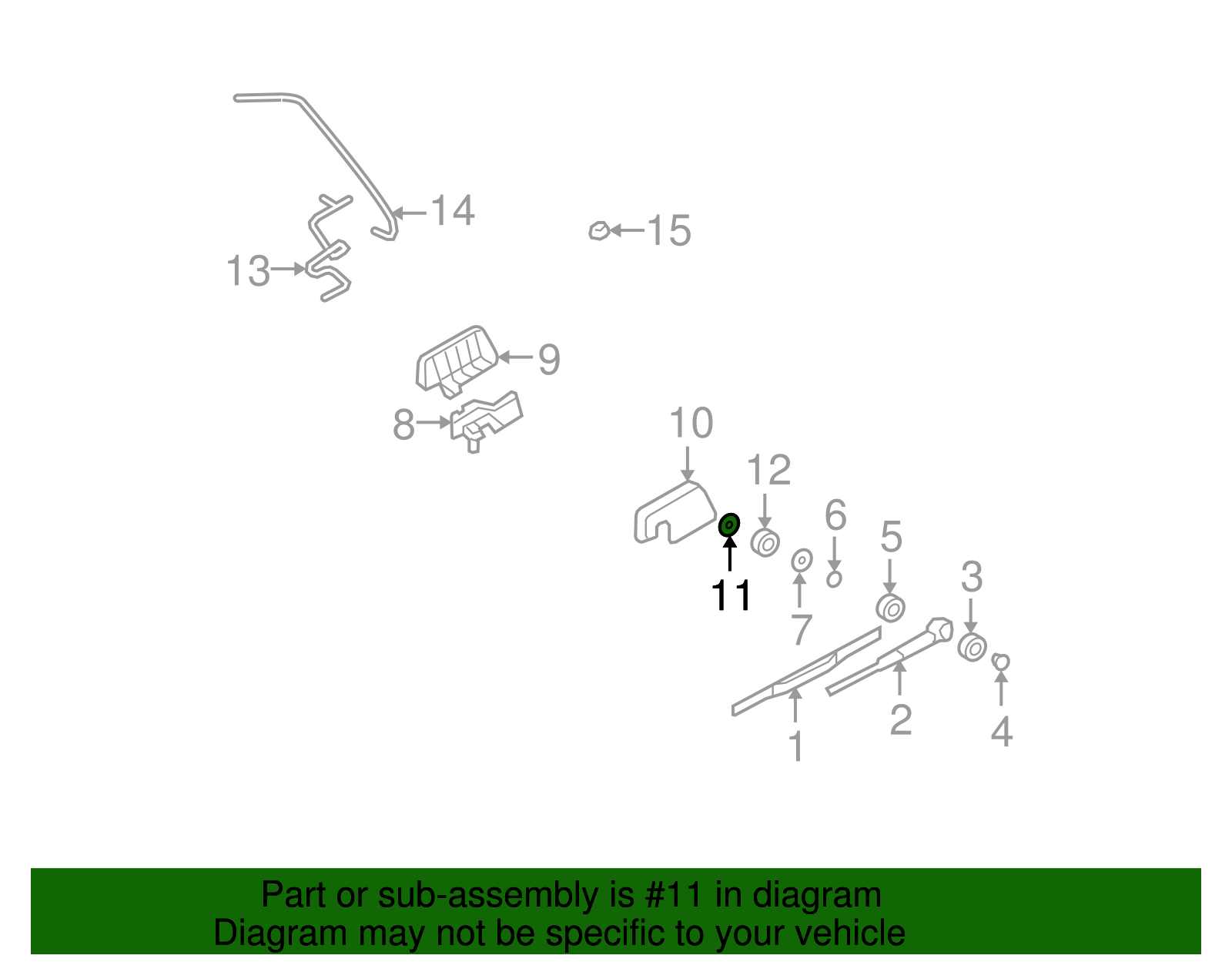 Wiper Motor Grommet - Ford (YL8Z-17C582-AA)