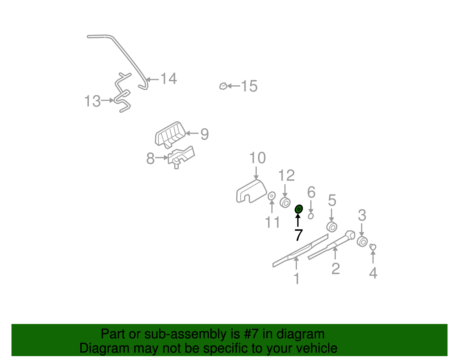 Wiper Motor Washer - Ford (YL8Z-17C405-AA)