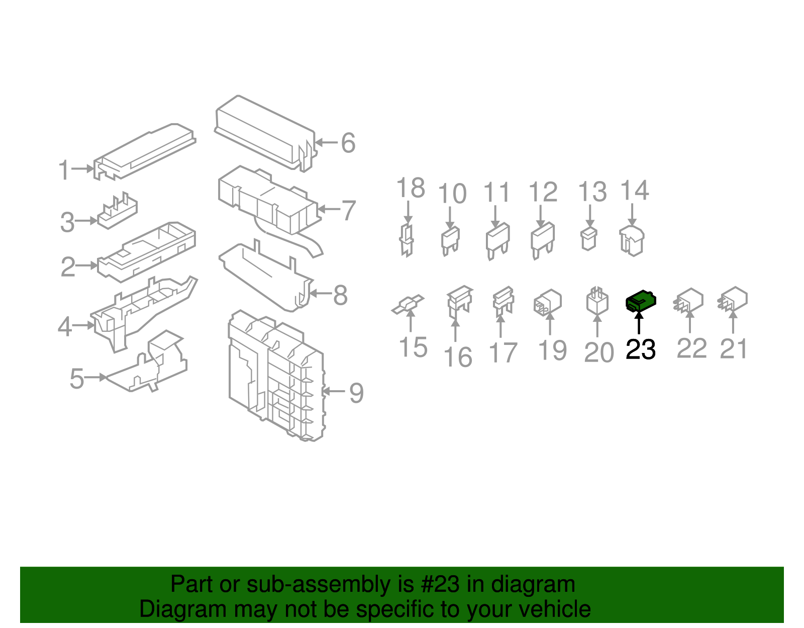 Relay - Ford (YL8Z-14677-AA)