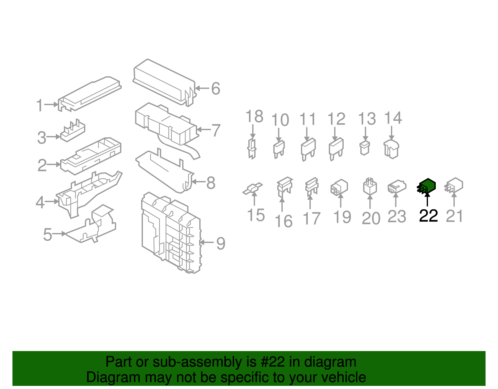 Relay - Ford (GU5Z-14N089-B)