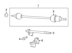 2011-2014 Volkswagen Routan Intermediate Shaft Bolt WHT-005-674 | OEM ...