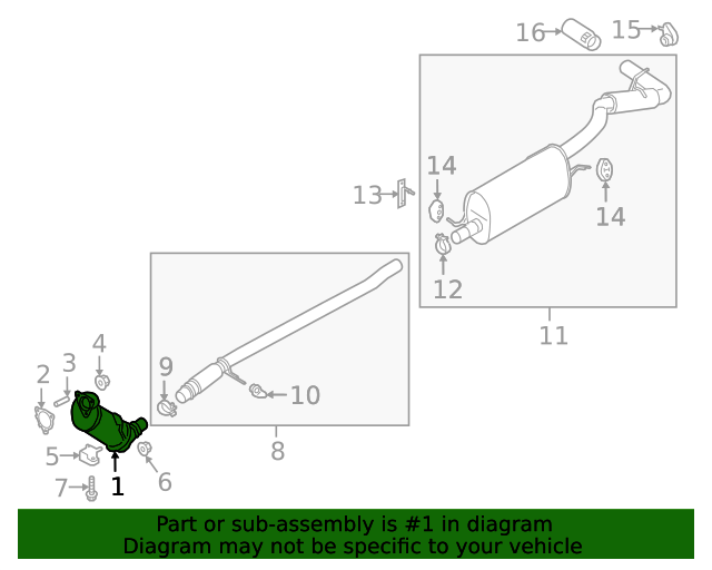 20192023 Ford Ranger OEM Catalytic Converter KB3Z5E212F Ford Parts