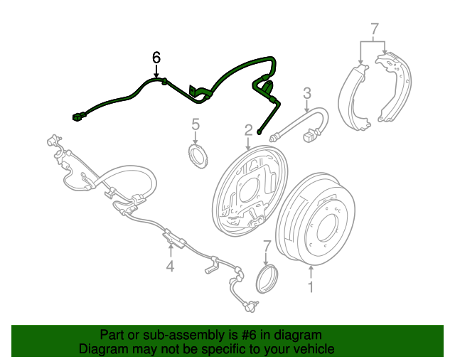 20002002 Nissan Xterra Brake Line 463107B800 OEM Parts Online