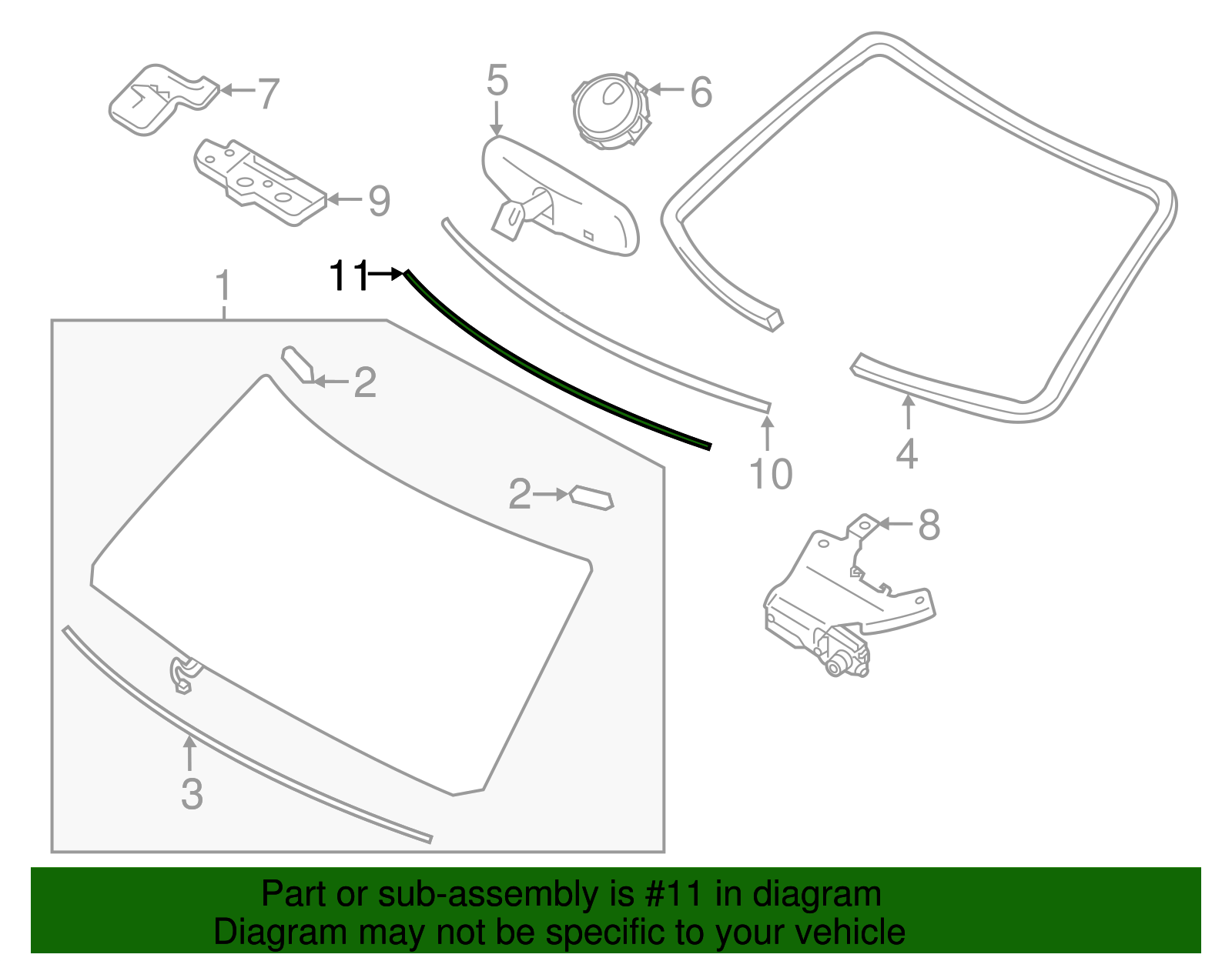 2011-2020 Infiniti Upper Molding Fastener 72725-1LA0A | OEM Parts Online