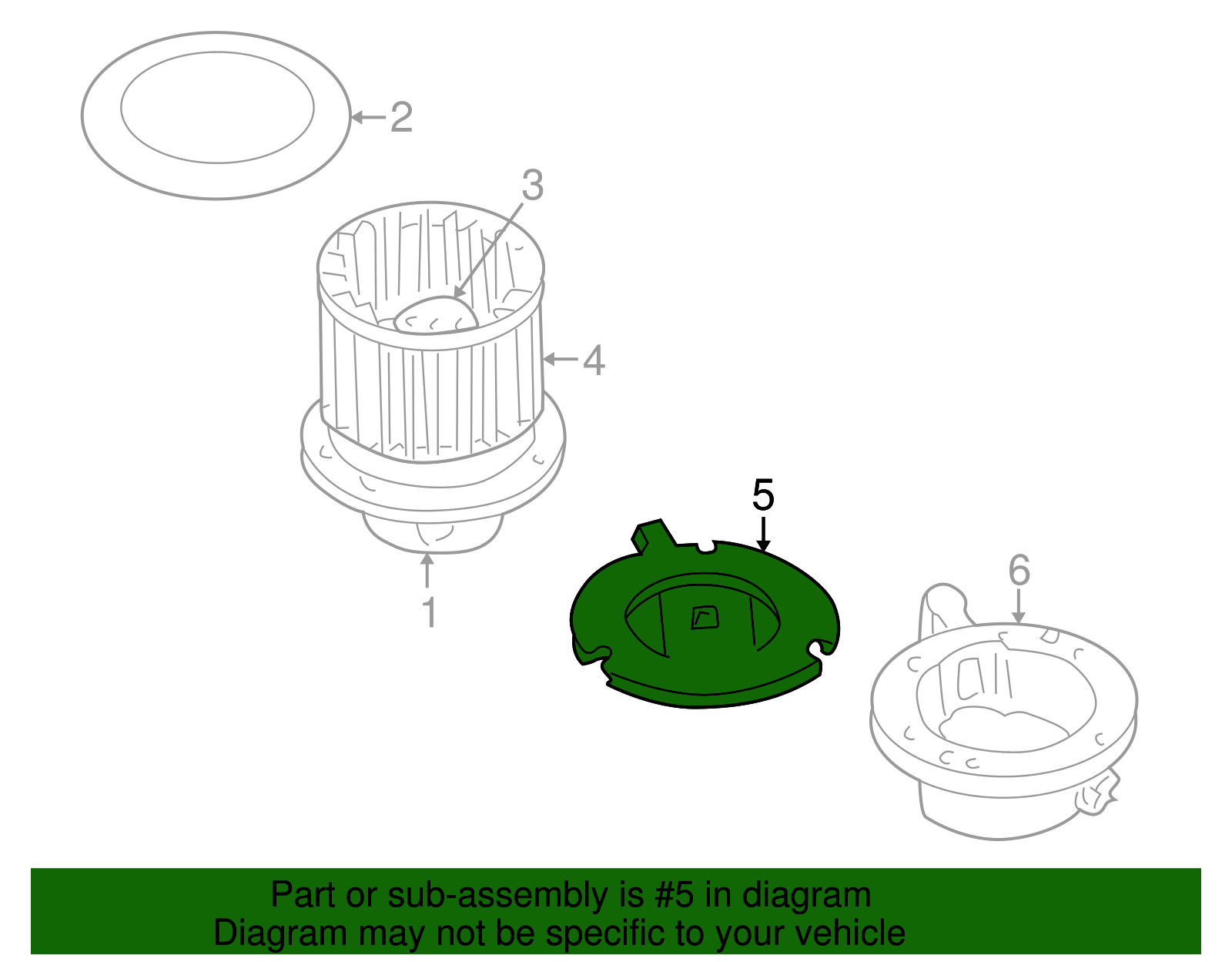 Fan Seal - Ford (YL8Z-18N259-AA)