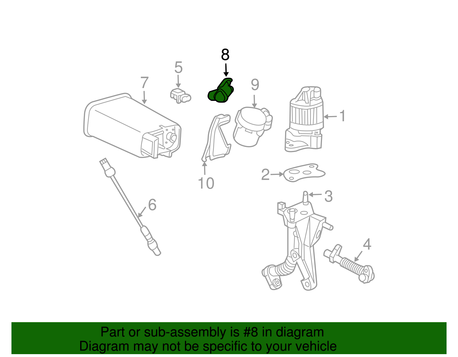 ACDelco EVAP Solenoid GM Genuine Parts 22840971 Vapor Canister Vent ...