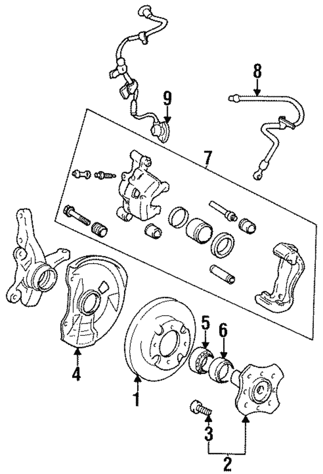 Genuine Hyundai 51712-21350 Front Wheel Disc Brake Genuine Hyundai 51712-21350 Front Wheel Disc Brake