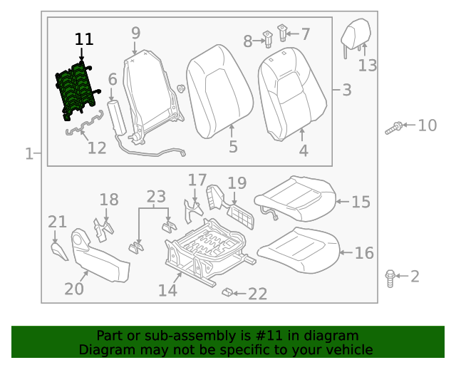 20162021 Mazda Lumbar Support KA0G8863Y