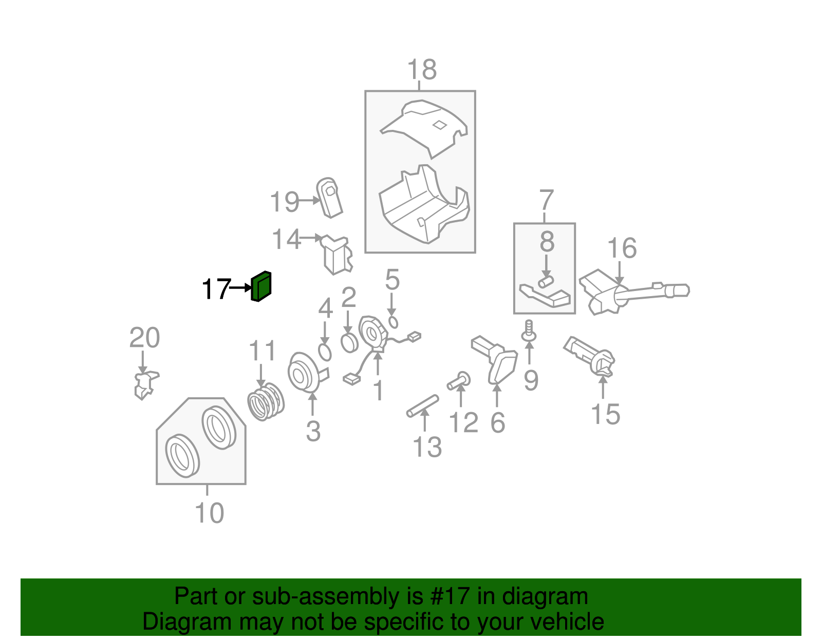 Ignition and Start Switch - GM (85636870)