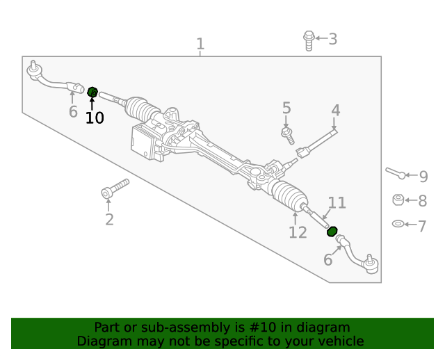20072024 Hyundai Outer Tie Rod Adjust Nut 577592E000 OEM Parts Online