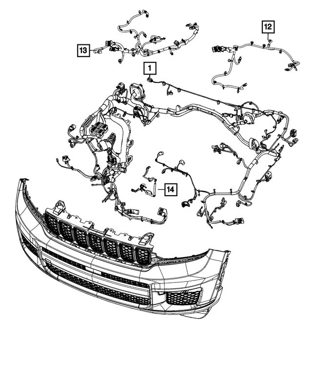 20222024 Jeep Electric Power Steering Wiring 68447666AC My Mopar Parts