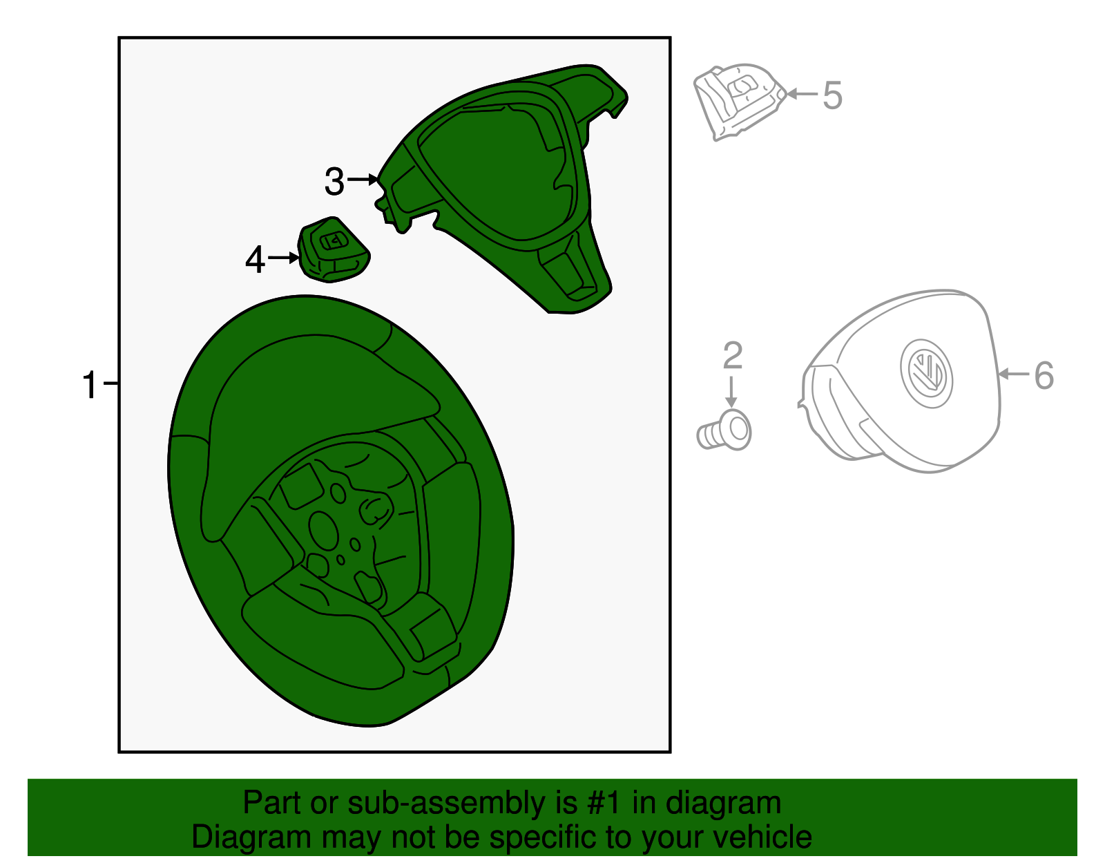 Steering Wheel 5GM-419-091-BD-E74