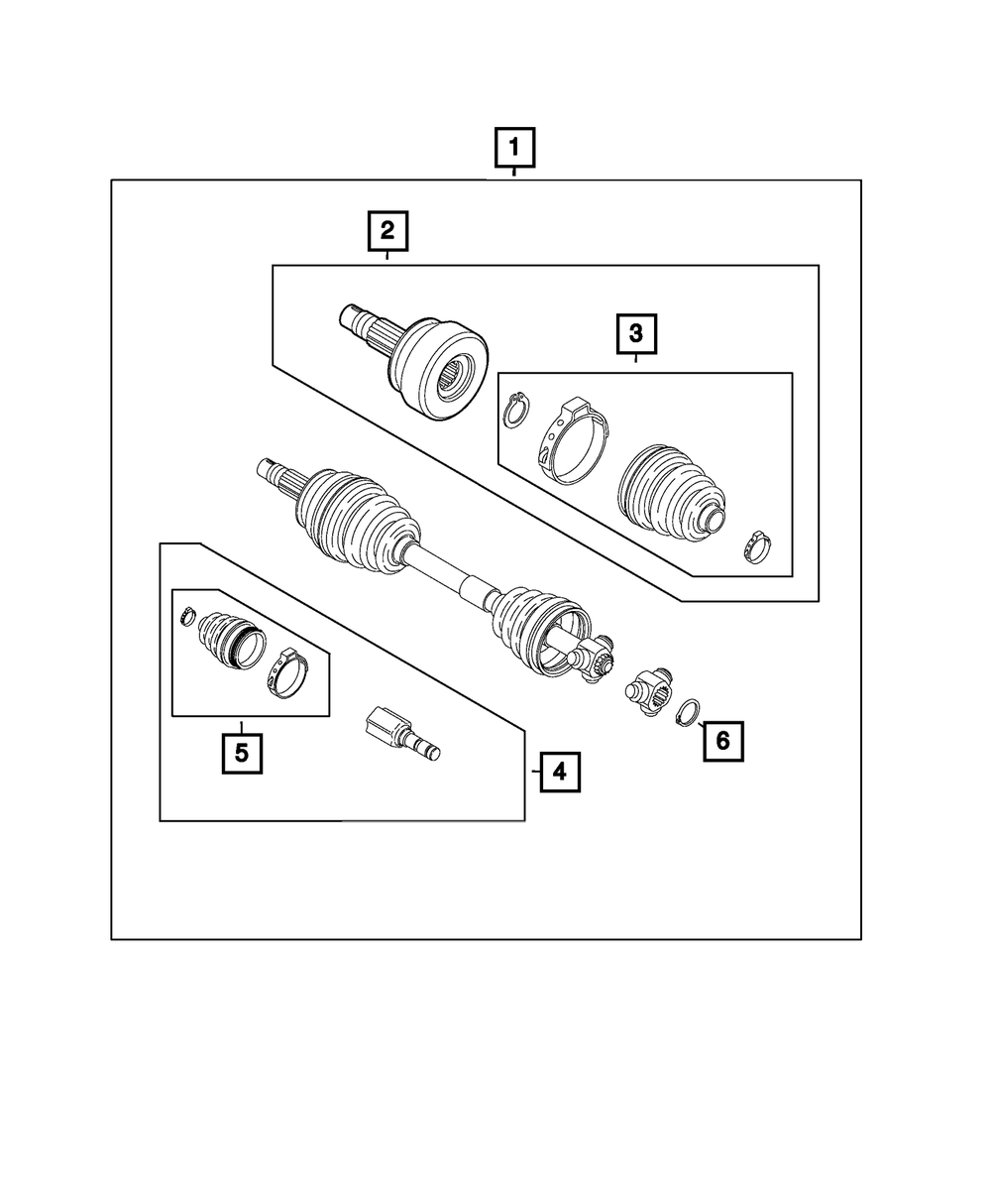 Mopar SHAFT STUB Part #68595223AA – Genuine OEM Replacement For Specific Vehicles