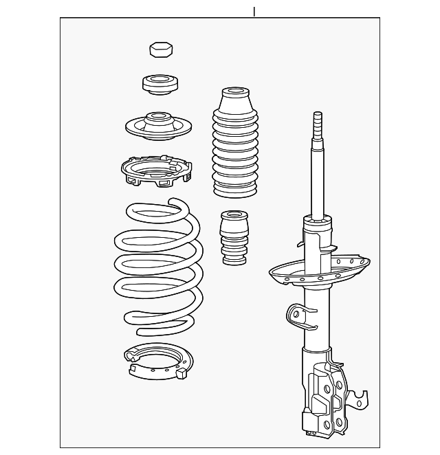 51620TM8A21 Shock Absorber Assembly, L Front 20122014 Honda