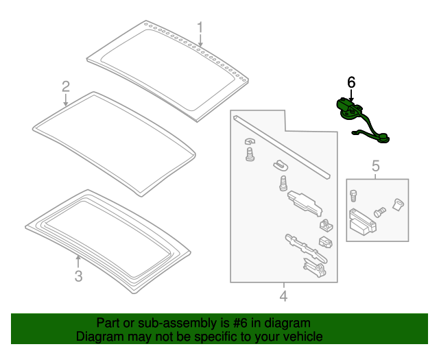 Genuine BMW 54108401420 Sunroof Motor FREE Shipping on Most Orders 499+ OEMG! getBMWparts