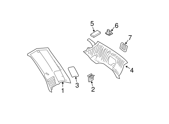 Genuine Lock Pillar Trim for 2003-2006 Volvo XC90 | Part# 39973745 