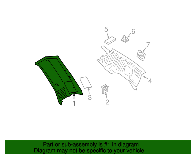 Genuine Lock Pillar Trim for 2003-2006 Volvo XC90 | Part# 39973745 