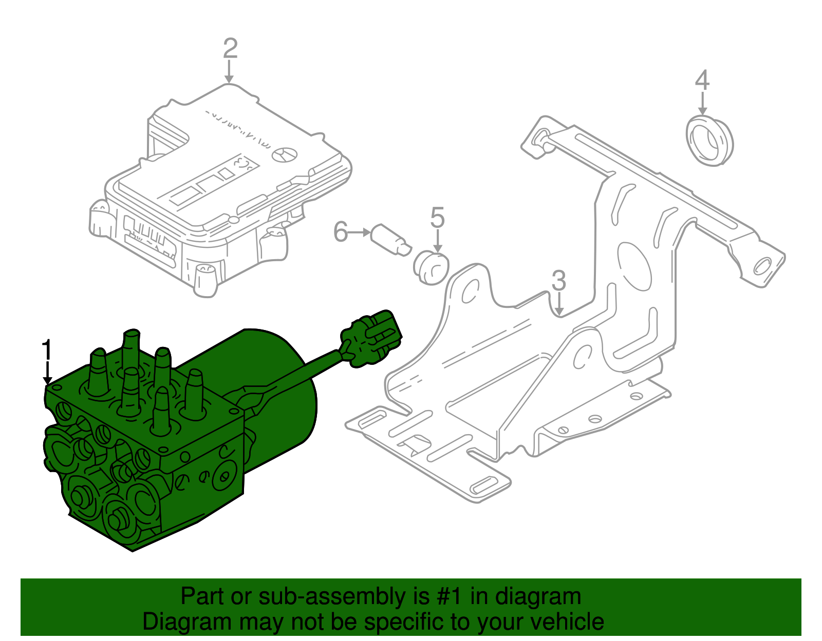 Brake Pressure Modulator Valve - GM (88964386)