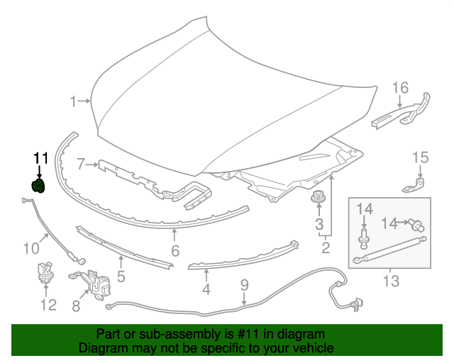 06 21 Honda Grommet Hood Stay Sna 003 Hondapartswd