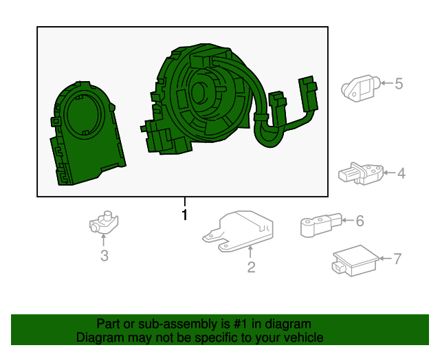 20132021 Toyota Genuine Toyota iM RAV4 Clock Spring Spiral