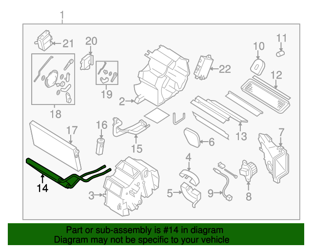 20042011 Mazda RX8 Heater Core FE0161A10 QuirkParts