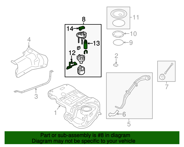 311104Z500 Fuel Pump 20132015 Kia Sorento Kia.Parts Store