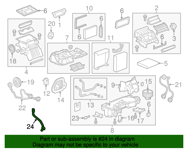 GM Part Number 95909220 20122020 Chevrolet Sonic Air Conditioning