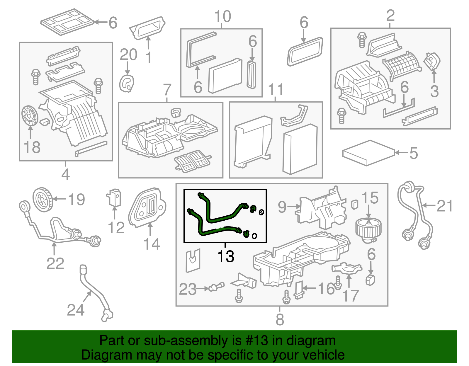 Heater Core Tube Kit - GM (95018088)