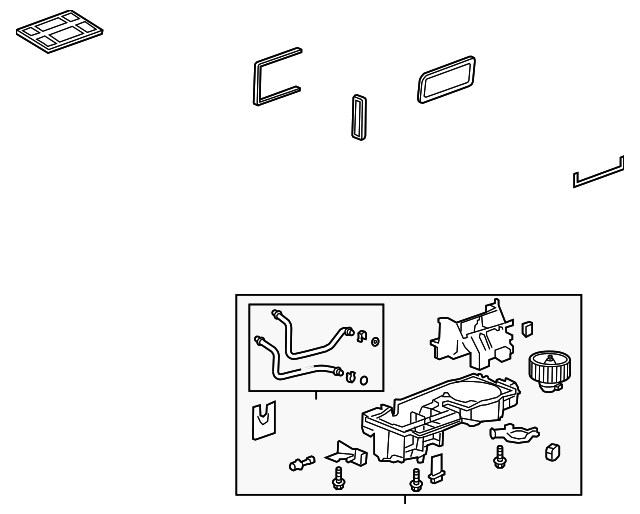 20122022 Chevrolet Heater, Air Conditioning Evaporator, and Blower Lower Case 95018006