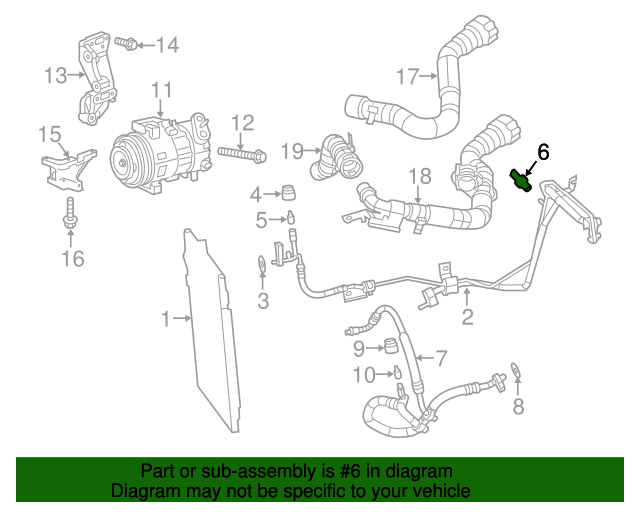 NEW A//C Suction /& Discharge Line Fits 2013 2014 2015 Dodge Dart L4 2.0L 2.4L