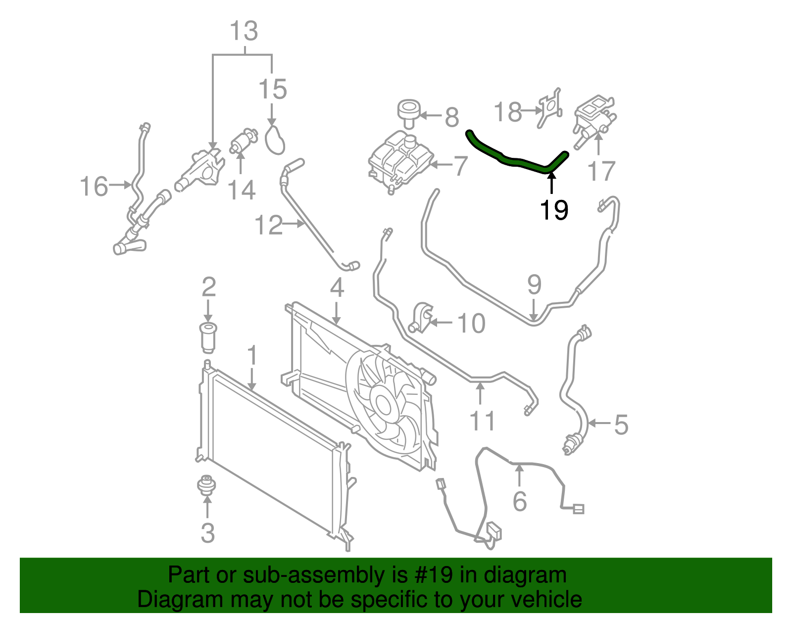 Genuine Mazda Engine Coolant Outlet Flange - Part # LF94-15-17Z