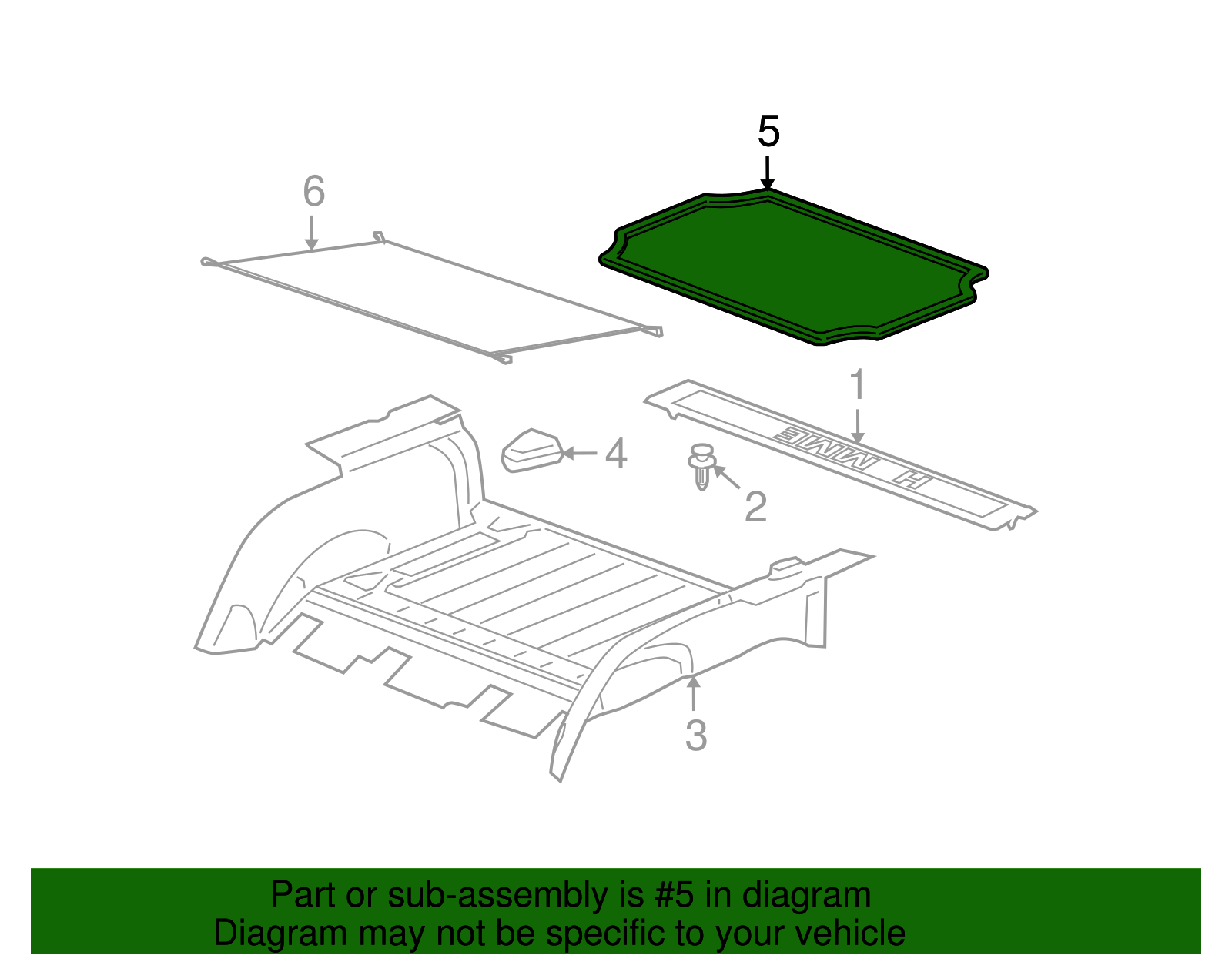 Mat Assembly-Load Floor                        *Med Cashmere - GM (15247235)