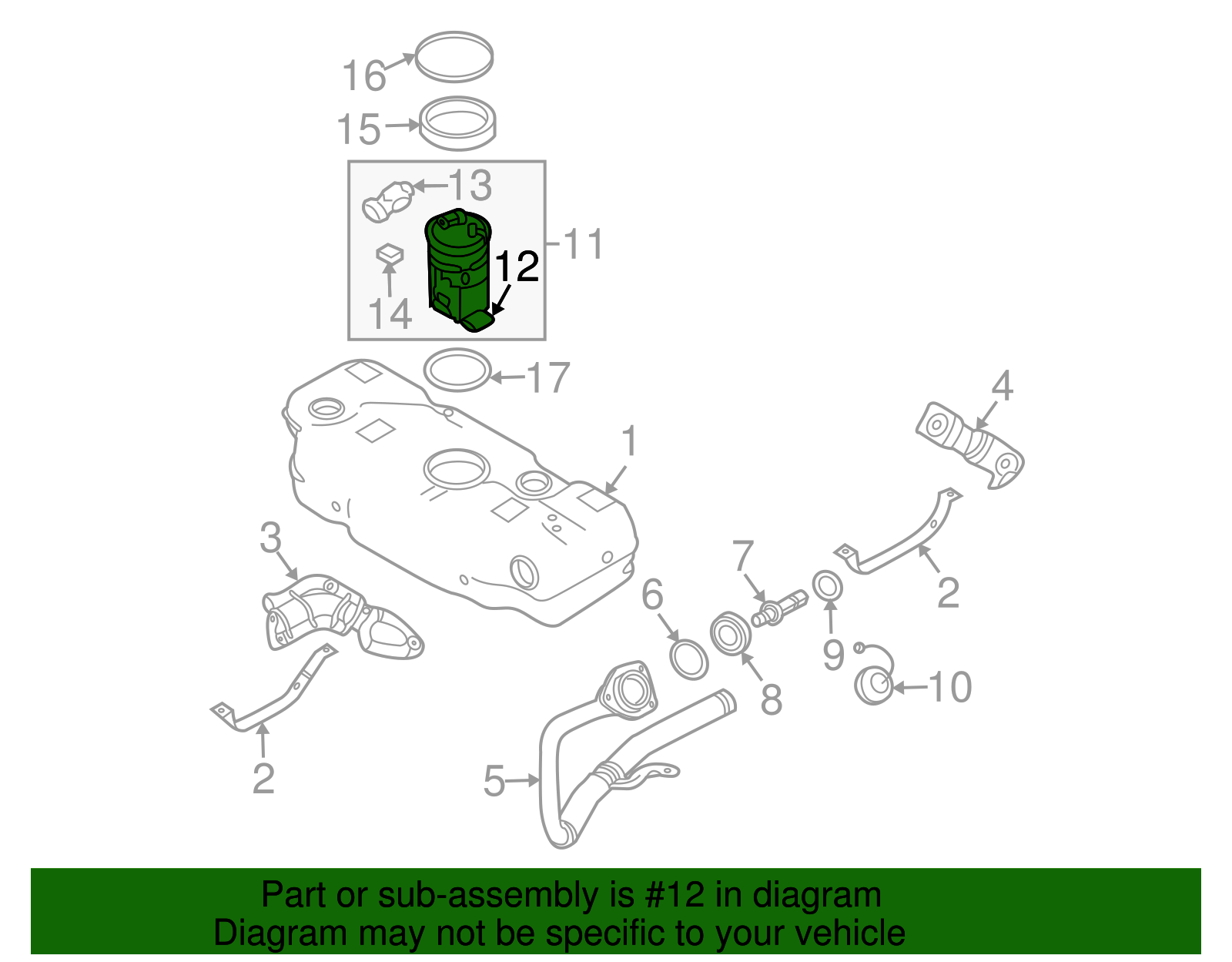 Fuel Level Sensor - GM (96865777)