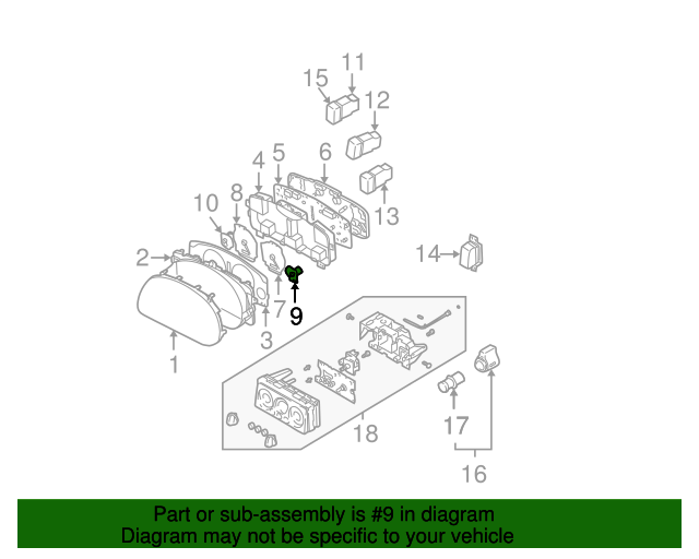 2004 Subaru Fuel Gauge 85063AE02A QuirkParts