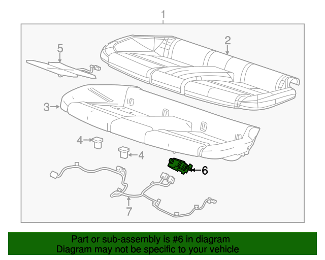 Genuine OEM Front Seat Heater Control Module Part 22849895 Fits 2014