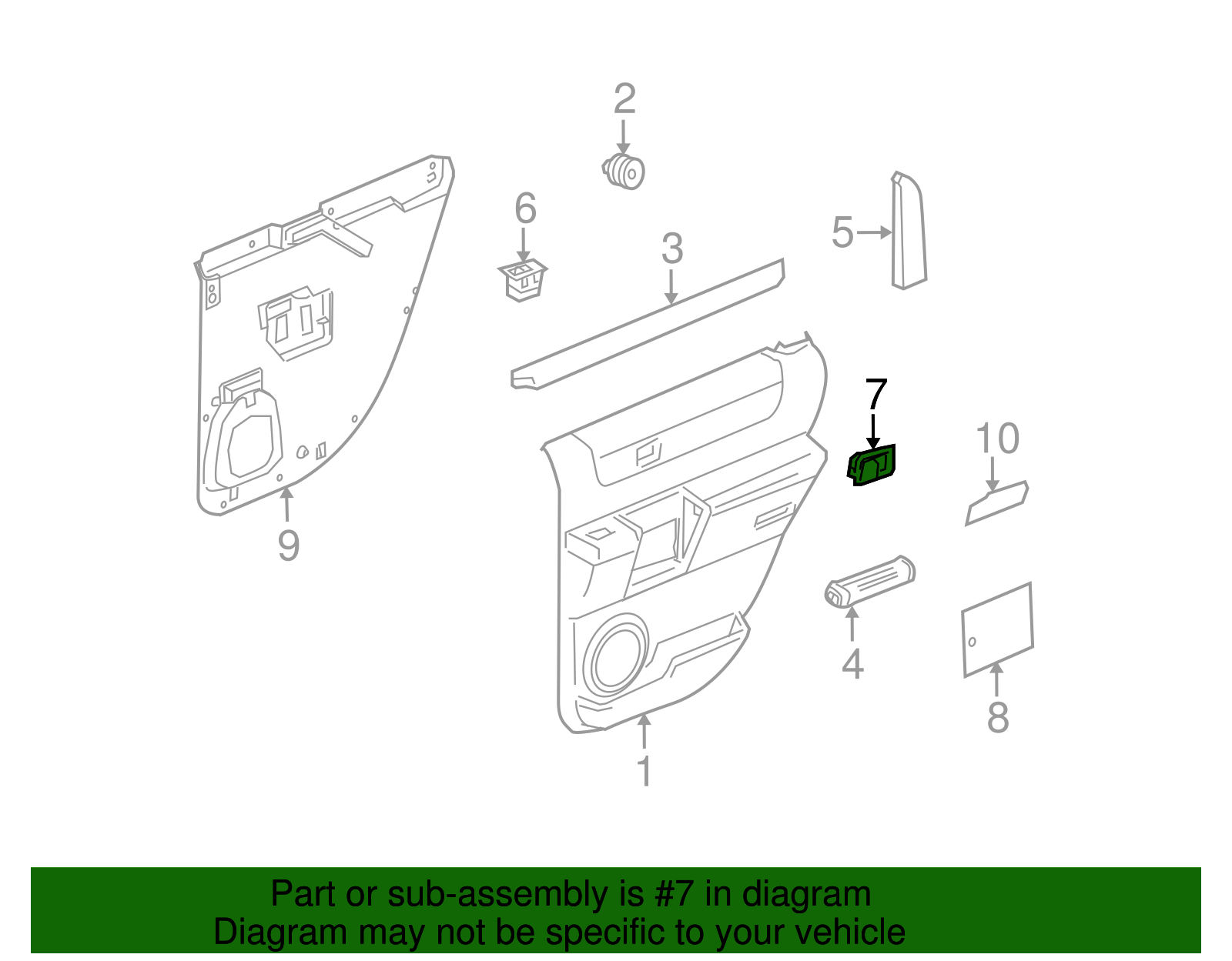 Lever, Front S/D Lk - GM (15176140)