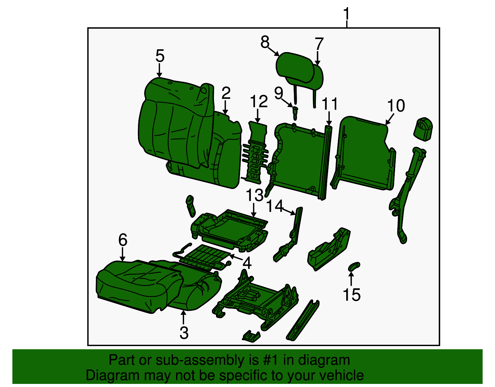Seat Assembly - GM (89046492)