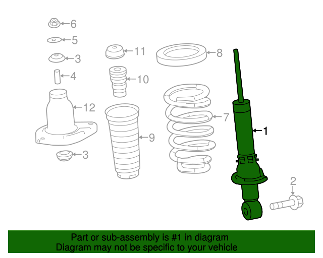 20142020 Acura MDX Strut 52611TZ6A12 OEM Parts Online
