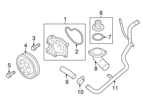 Water Pump for 2012 Subaru Forester Subaru Parts Store
