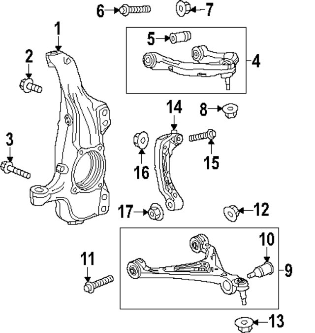 2024 Chevrolet Silverado EV Lower Control Arm Insulator 85534471 GM