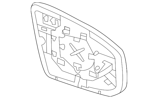 Genuine Nissan Mirror Glass 96365-1AA0B