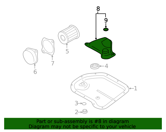20152023 Subaru Strainer Assembly Transmission Oil 31728AA180 Subaru